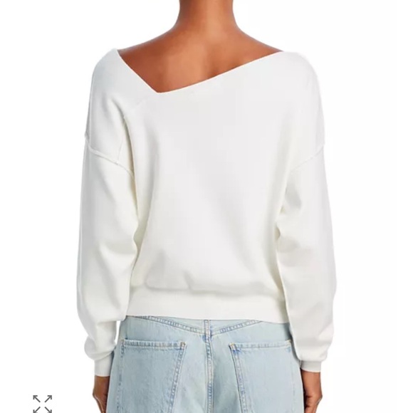 🐑🦙🐏NWT Line & Dot Women's White Sweater - Picture 4 of 13